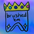 Sticker - Brushed 'Em