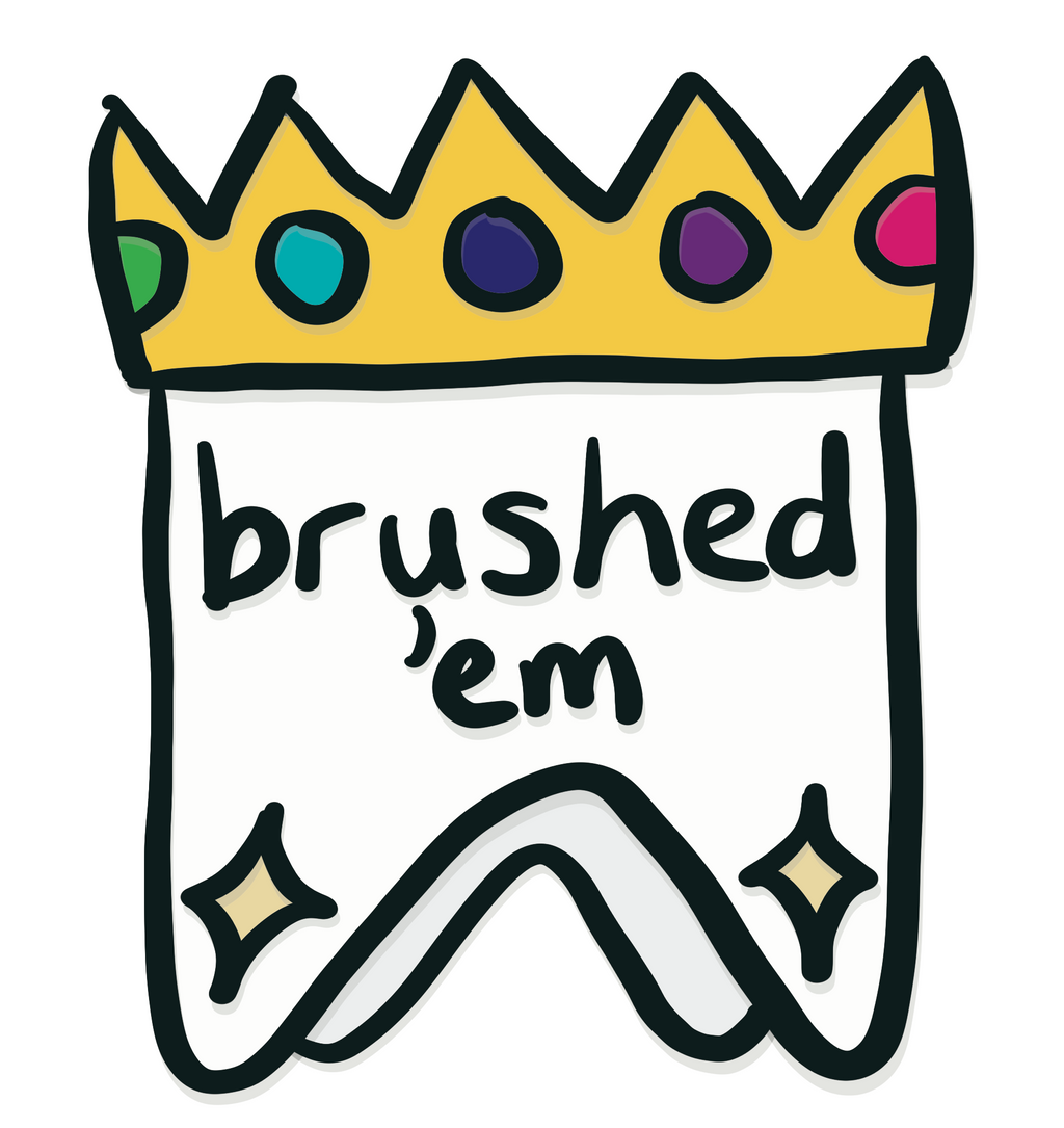 Sticker - Brushed 'Em