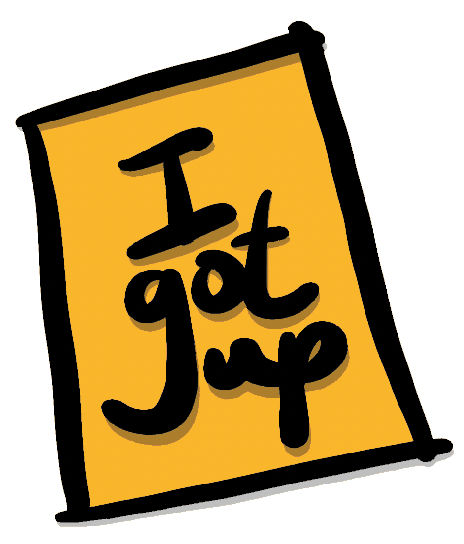 Sticker - I Got Up - Set of 5 Colour
