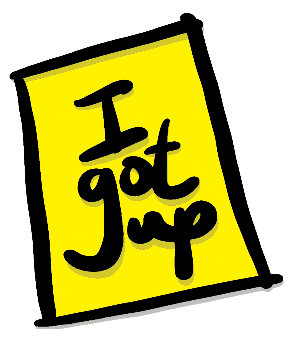 Rainbow-Plated Pin Badge - I Got Up *PREORDER*